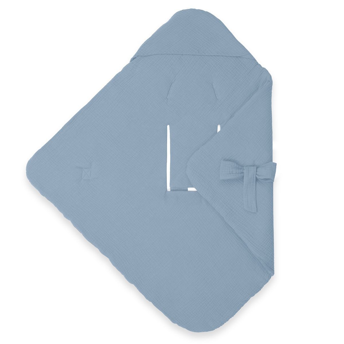 Hauck Fußsack Snuggle So Cosy - Dusty Blue, Baby Einschlagdecke Kuscheldecke für Babyschale Maxi Cosi, Kinderwagen