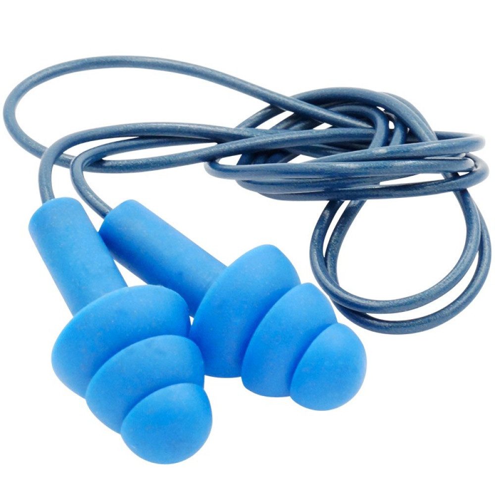 PRO FIT by Fitzner Gehörschutzstöpsel Gehörschutzstöpsel "Prosoft 33", Mehrweg,detektierbar, Kordel, plus