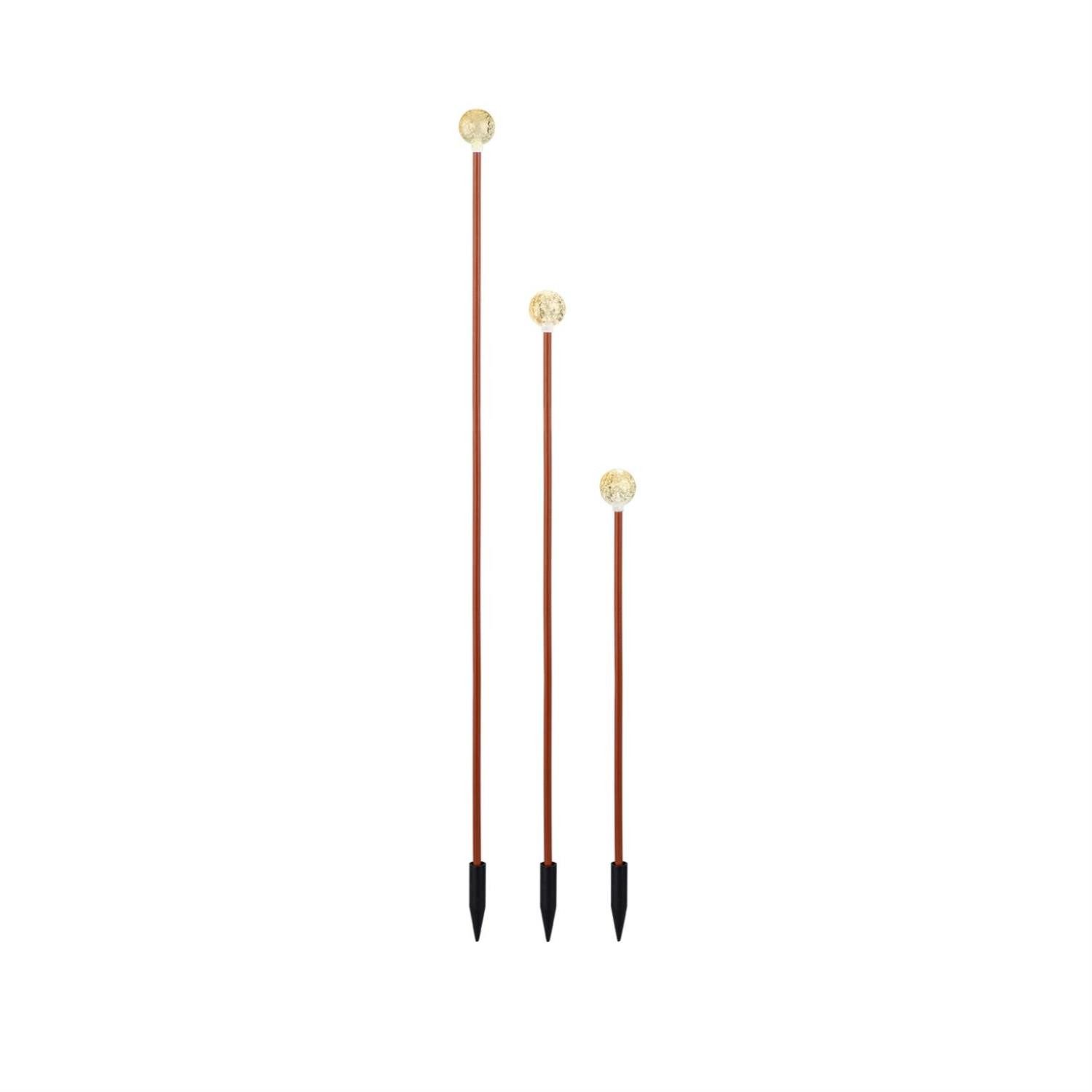 LED Kugelleuchte LED Solar Gartenstecker Luftblasenoptik Beetstecker Blumentopfdeko