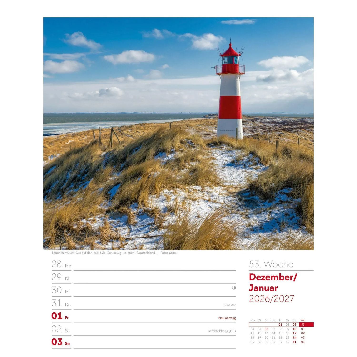 Ackermann Wandkalender Am Meer Wochenplaner Kalender 2027 – Bild 2 von 5