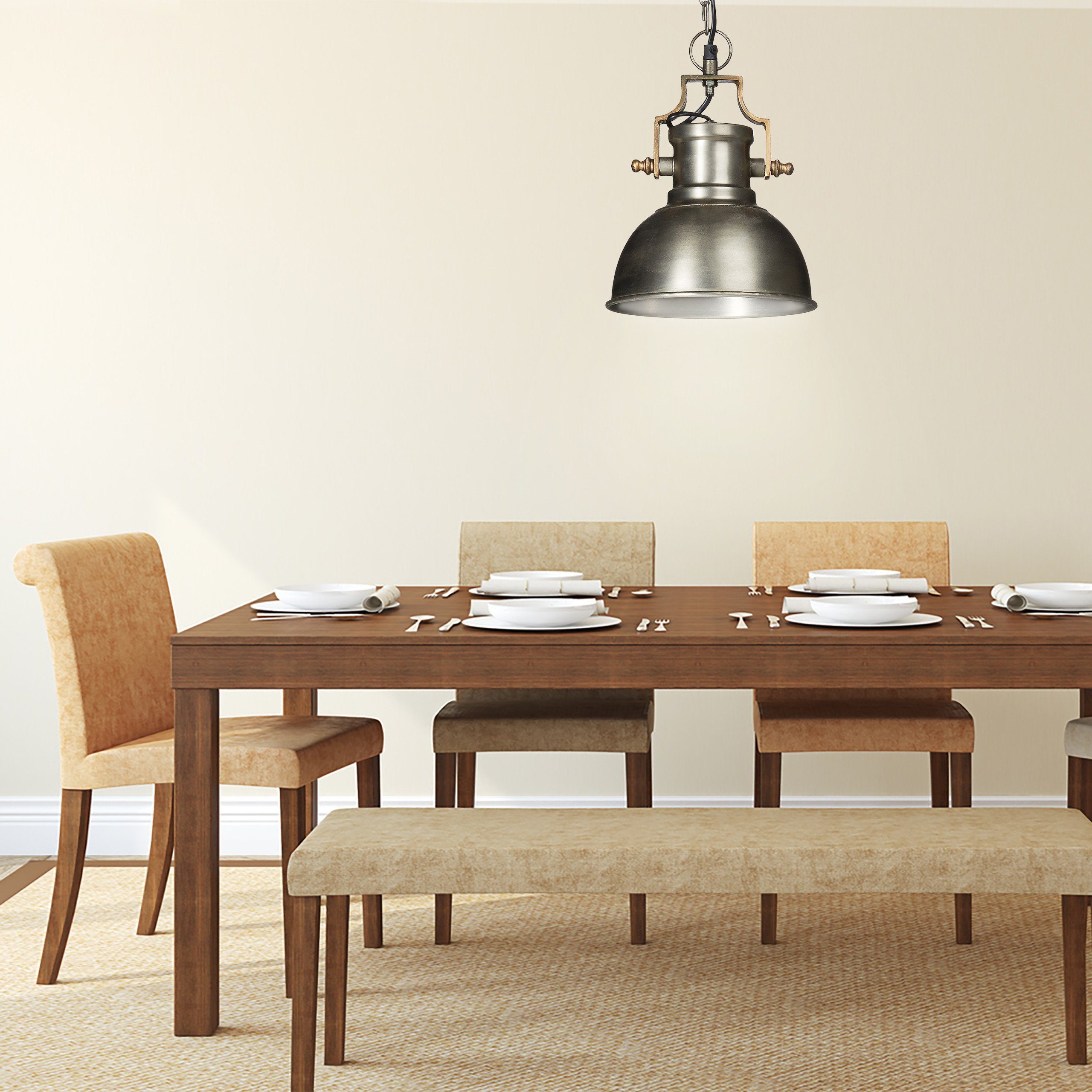 relaxdays Hängeleuchte Industrie matt klei günstig online kaufen