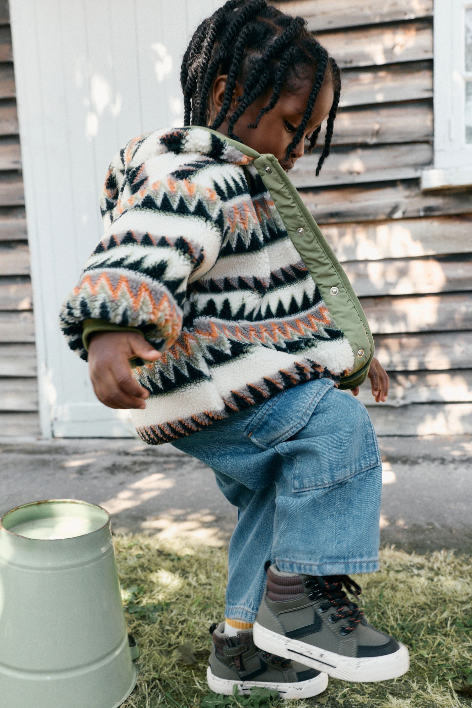 Next Fleecejacke Fleece mit durchgehendem Print (1-St) – Bild 2 von 5