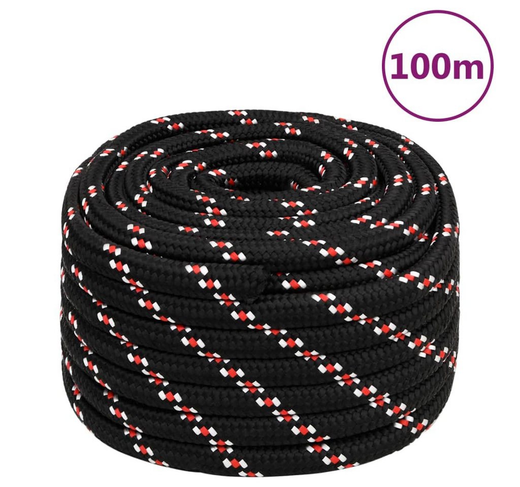 Thumbnail - vidaXL Seil, Bootsseil Schwarz 20 mm 100 m Polypropylen
