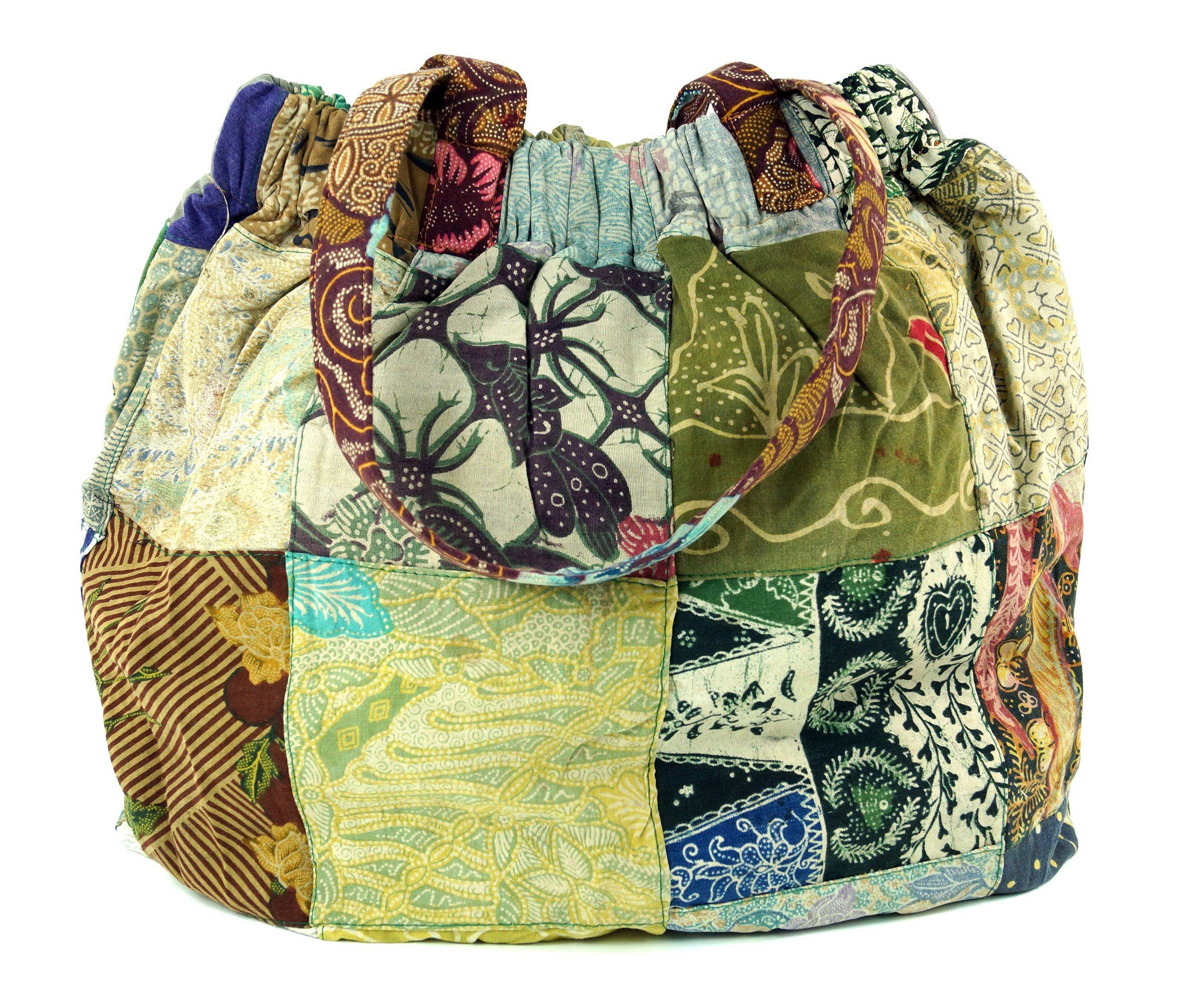 Guru-Shop Schultertasche Hippie Tasche, Patchwork Shopper,..
