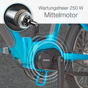 aktivelo E-Bike »Komfort«, 7 Gang, Nabenschaltung, Mittelmotor, 374.4 Wh Akku