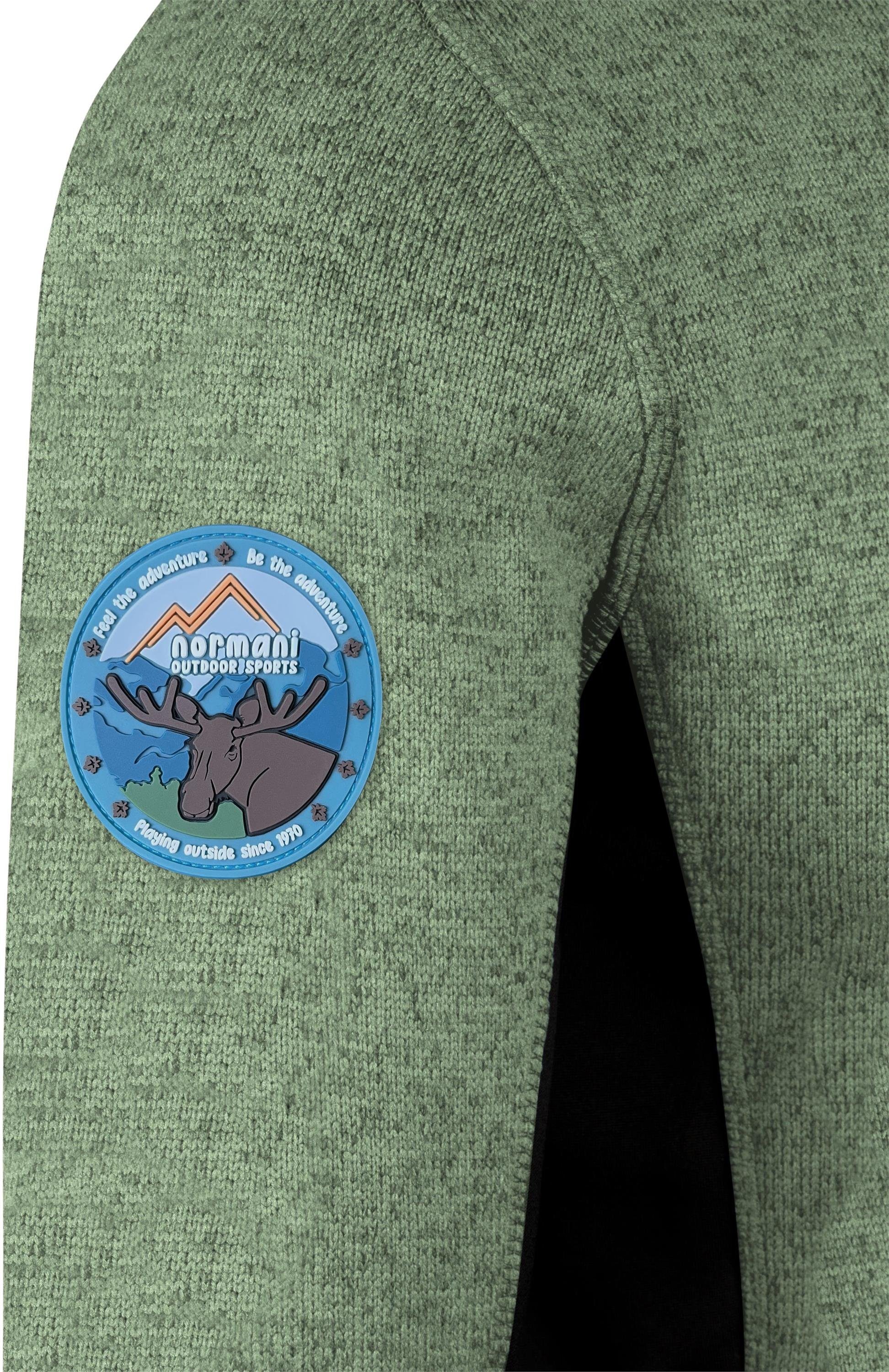 normani Windbreaker Kinder Strickjacke Tathlina Fleecejacke Übergangsjacke für Junge und Mädchen - warme Outdoorjacke