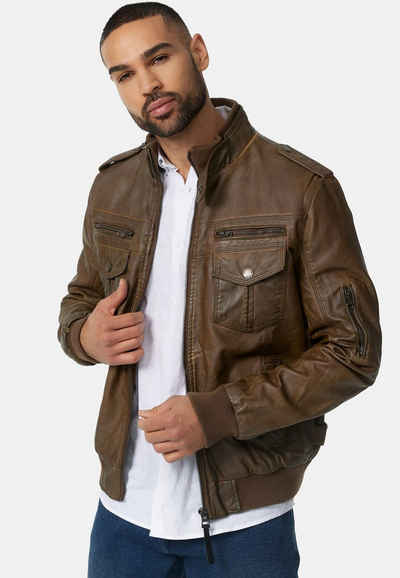 Indicode Lederjacke Pawel