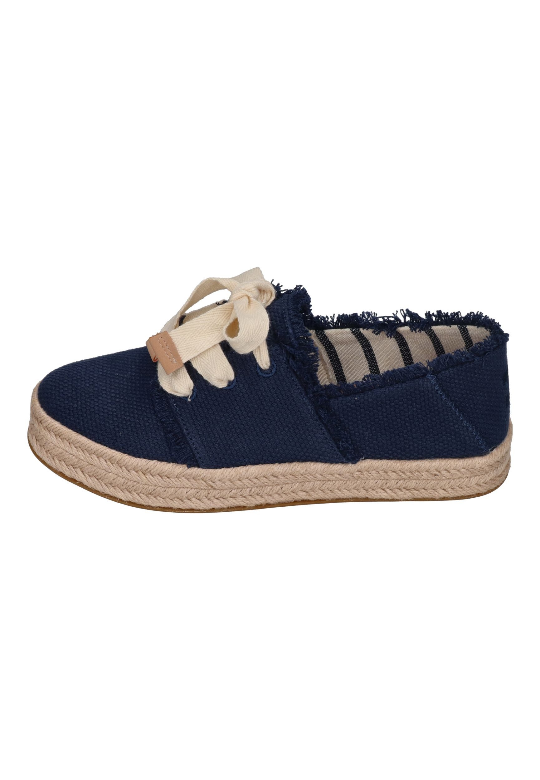 TOMS CAROLINA LACE UP Espadrille Navy Beachside