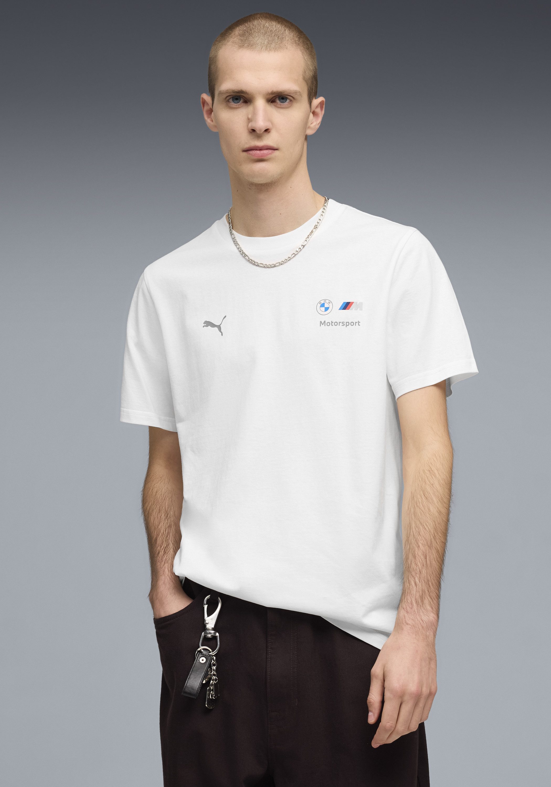 PUMA T-Shirt BMW MMS ESS LOGO TEE Regular Fit, Kurzarm, Rundhalsausschnitt, für Motorsport-Fans