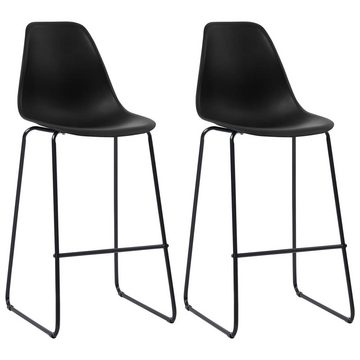 vidaXL Essgruppe 3-tlg. Bar-Set Kunststoff Schwarz, (3-tlg)