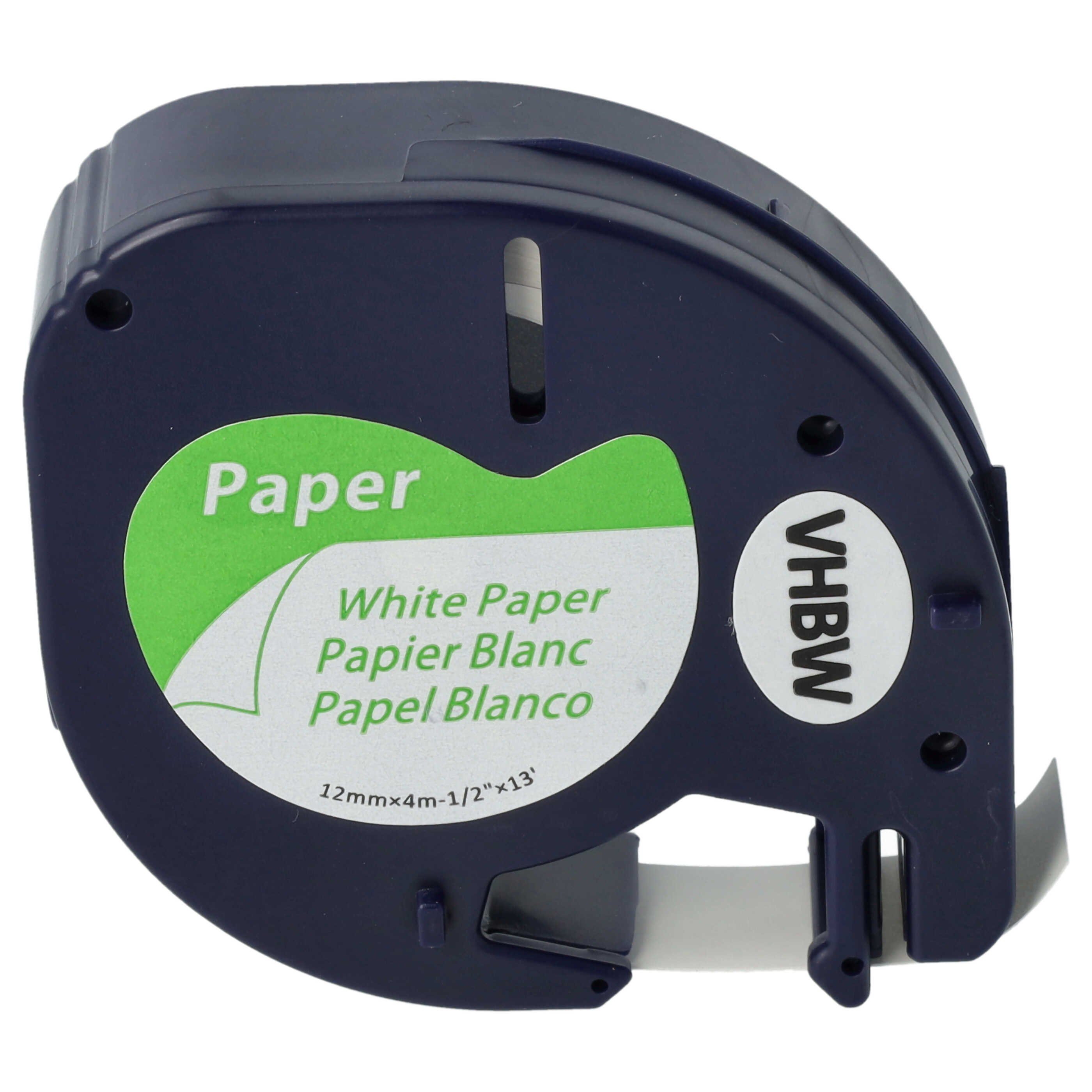 vhbw Beschriftungsband passend für Dymo LetraTag XR, Hochwertige Patrone für Ihren Ярлыкиdrucker, Kompatibel und