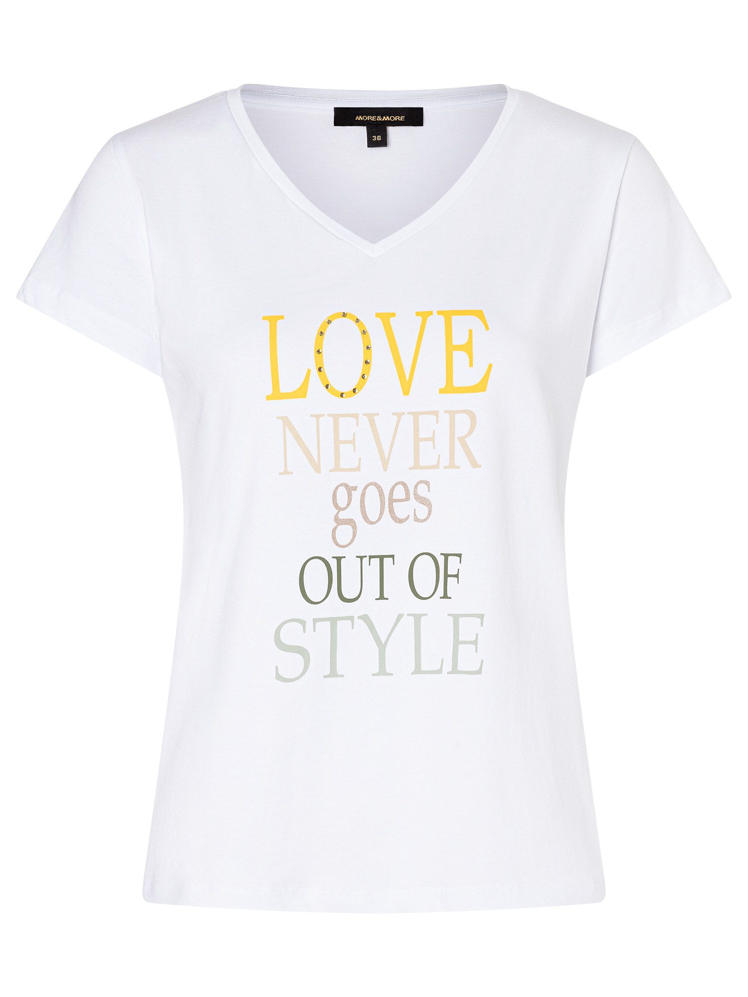 T-Shirt mit Ananas-Frontprint, weiß, Sommer-Kollektion günstig online kaufen
