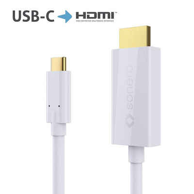sonero sonero UCC011-015 USB-C auf HDMI 2.0 Kabel, 4K@60Hz mit 18Gbps, USB USB-Kabel