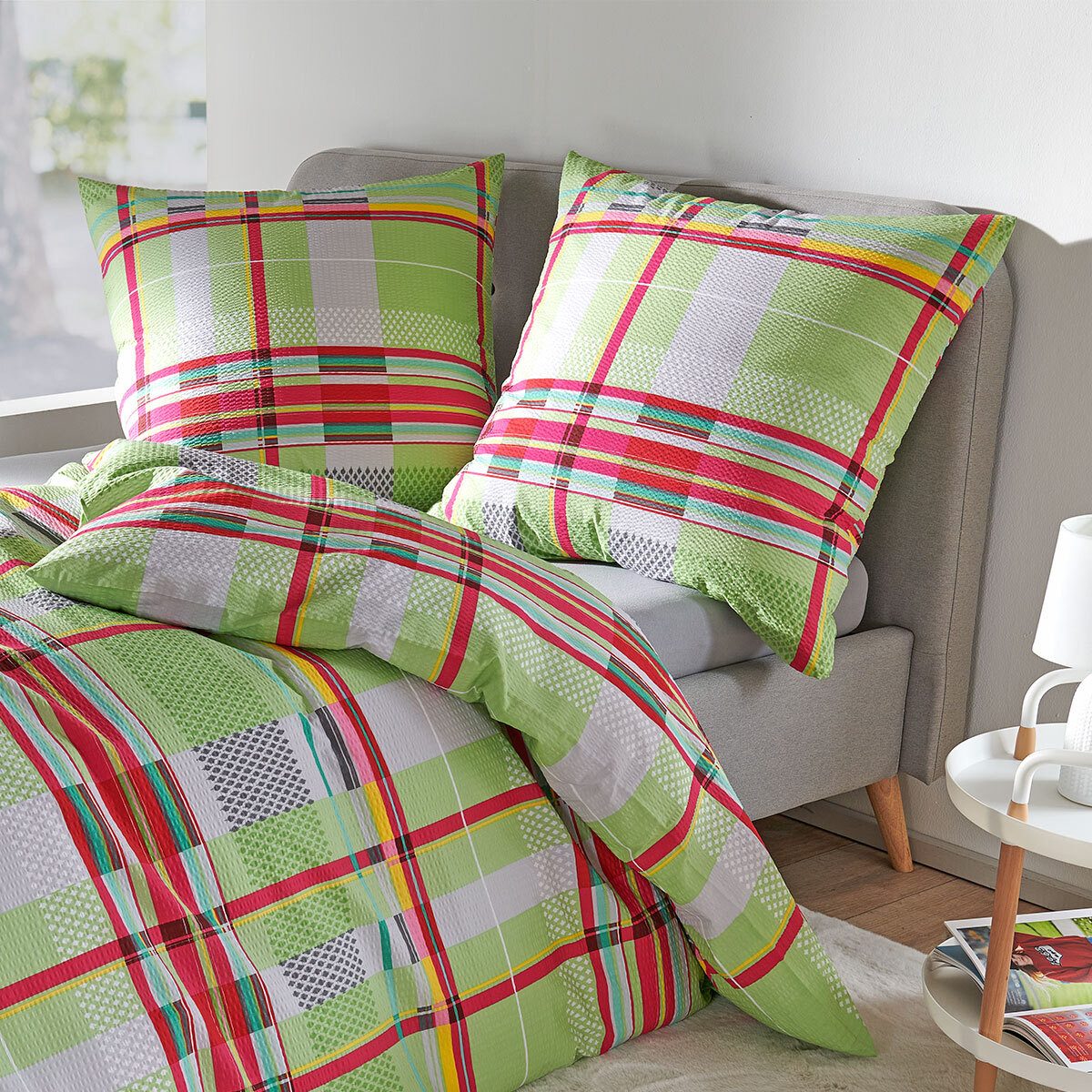 Janine Bettwäsche Tango 20139, Seersucker, 2 teilig günstig online kaufen