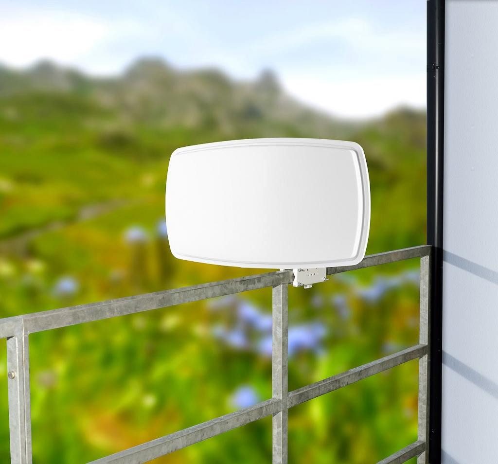 Satelliten-Flachantenne FA-320.HD digital Twin-LNB SAT Parabolantenne Flachantenne