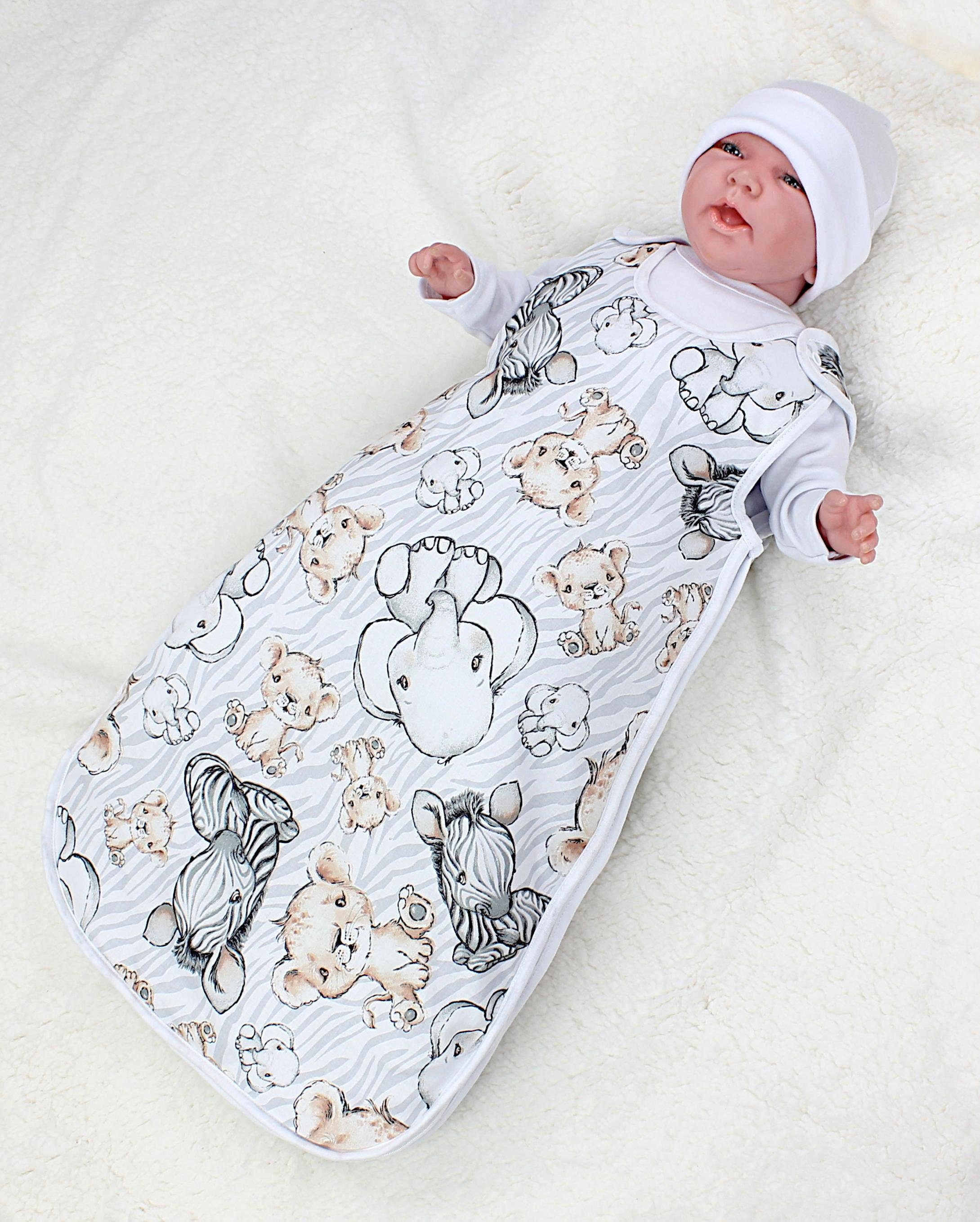 Ärmellos OEKO- TOG 2.5 TEX TupTam zertifiziert Babyschlafsack Seitlicher Safari Reißverschluss