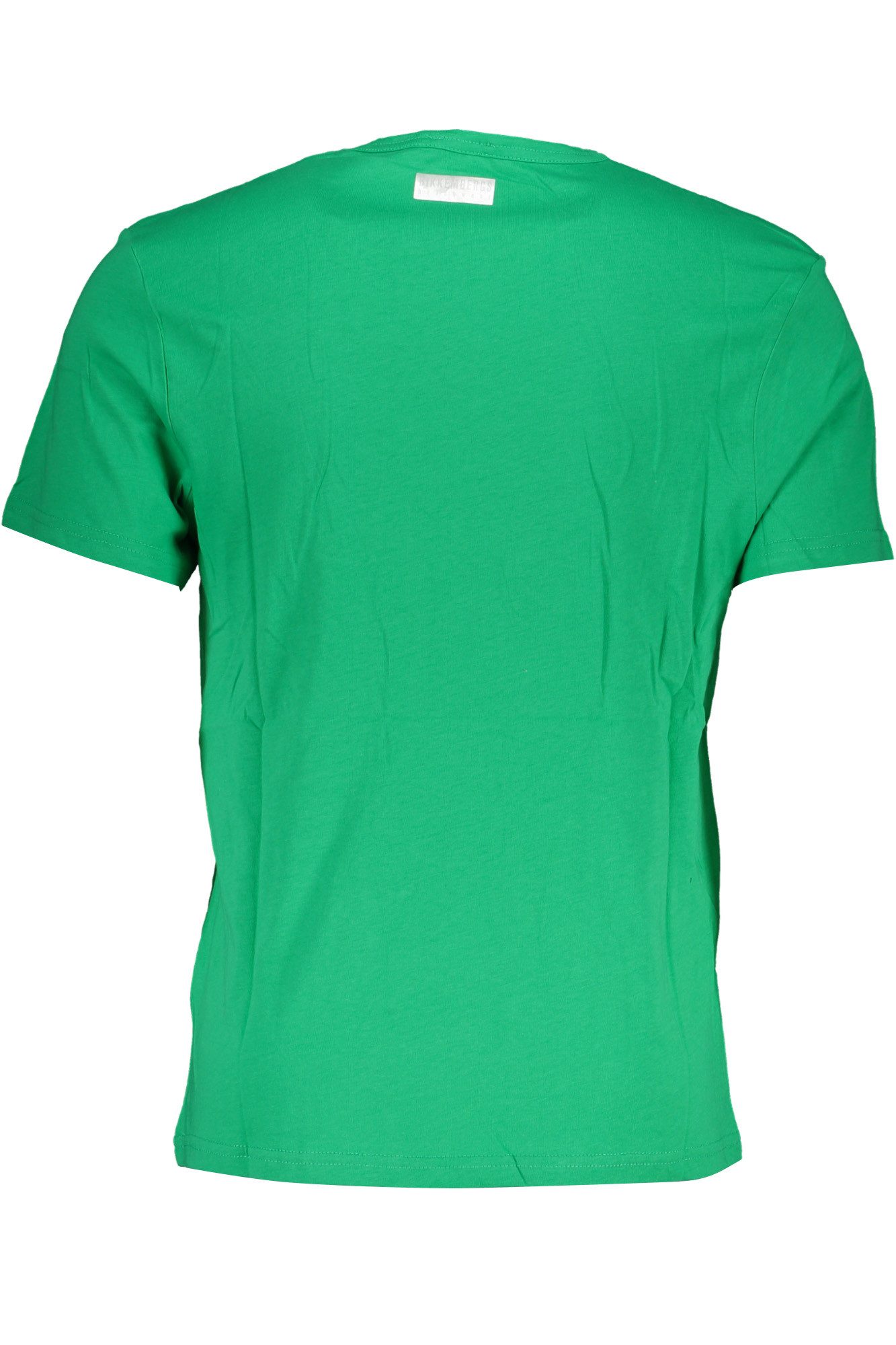 Bikkembergs T-Shirt Herren Kurzarm T-Shirt in Grün mit Rundhals und