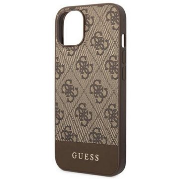 Guess Handyhülle GUESS Schutzhülle für Apple iPhone 14 Plus Braun Hülle Case Cover Etui Schutz