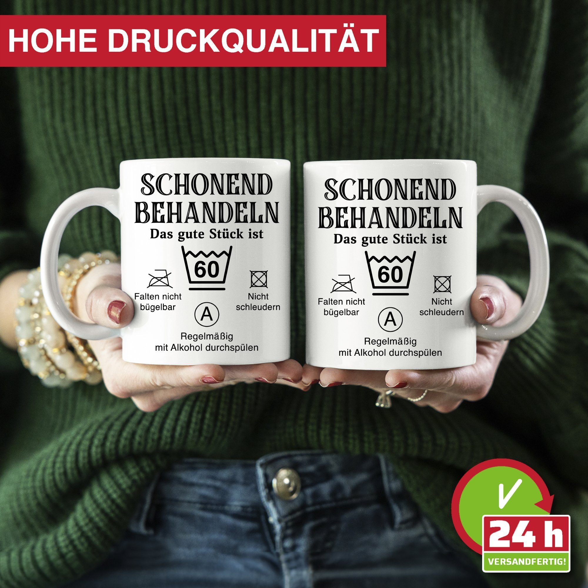 Giftandprint Tasse Runder Geburtstag 30 Geschenk 30er - 90er Geschenkidee Vater Männer, 60-tlg., Inkl. Geschenkbox, beidseitig, 30er Geburtstag, 50er Geburtstag