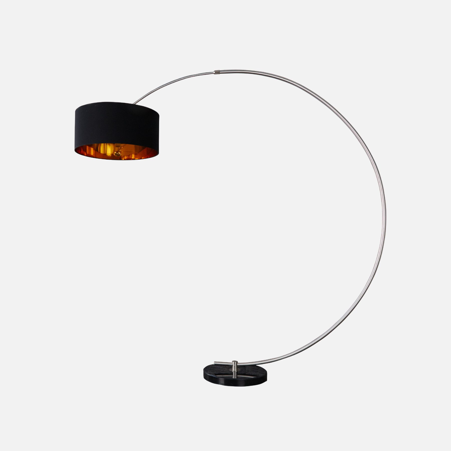 Bogenlampe PYTHON 190cm schwarz / gold