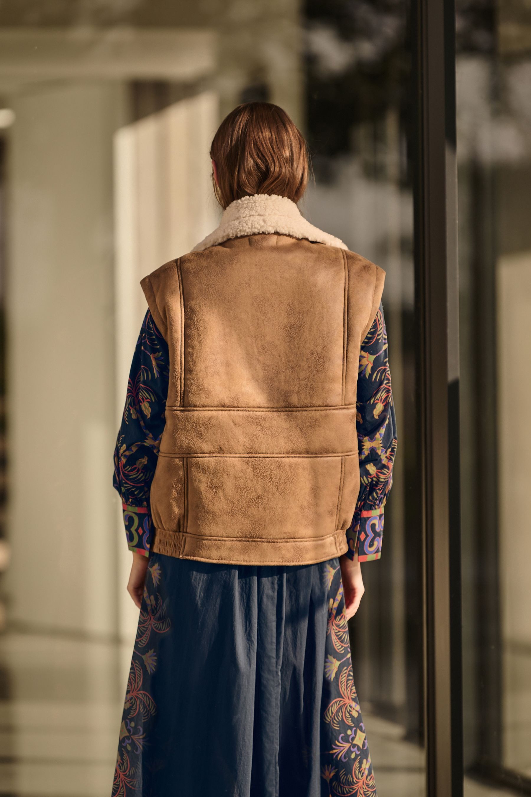 Next Fellimitatweste Gilet aus künstlichem Shearling günstig online kaufen