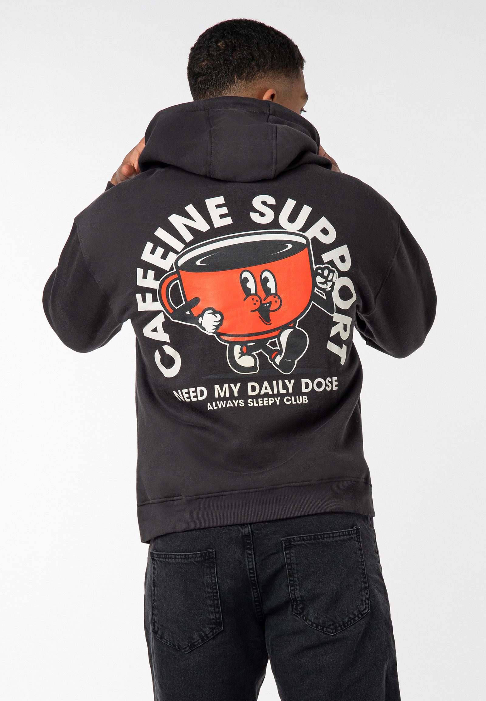 SUBLEVEL Hoodie Herren Kapuzenpullover mit verspielten Prints Sweater, Kapu günstig online kaufen