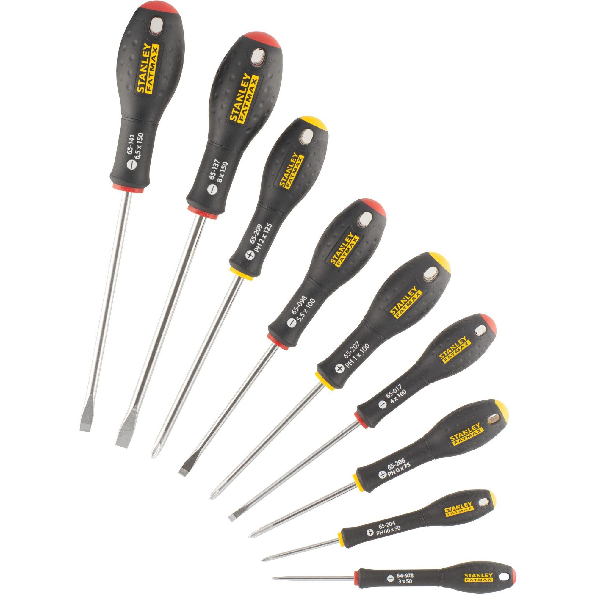 STANLEY Schraubendreher Stanley Schraubendreher-Set FatMax, 10-teilig
