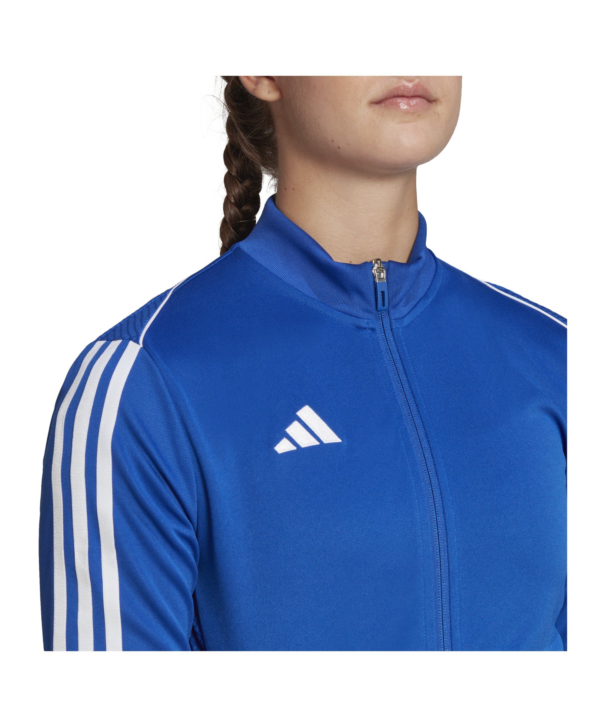 Tiro League Damen adidas blauweissweiss Trainingsjacke Trainingsjacke 23 Performance