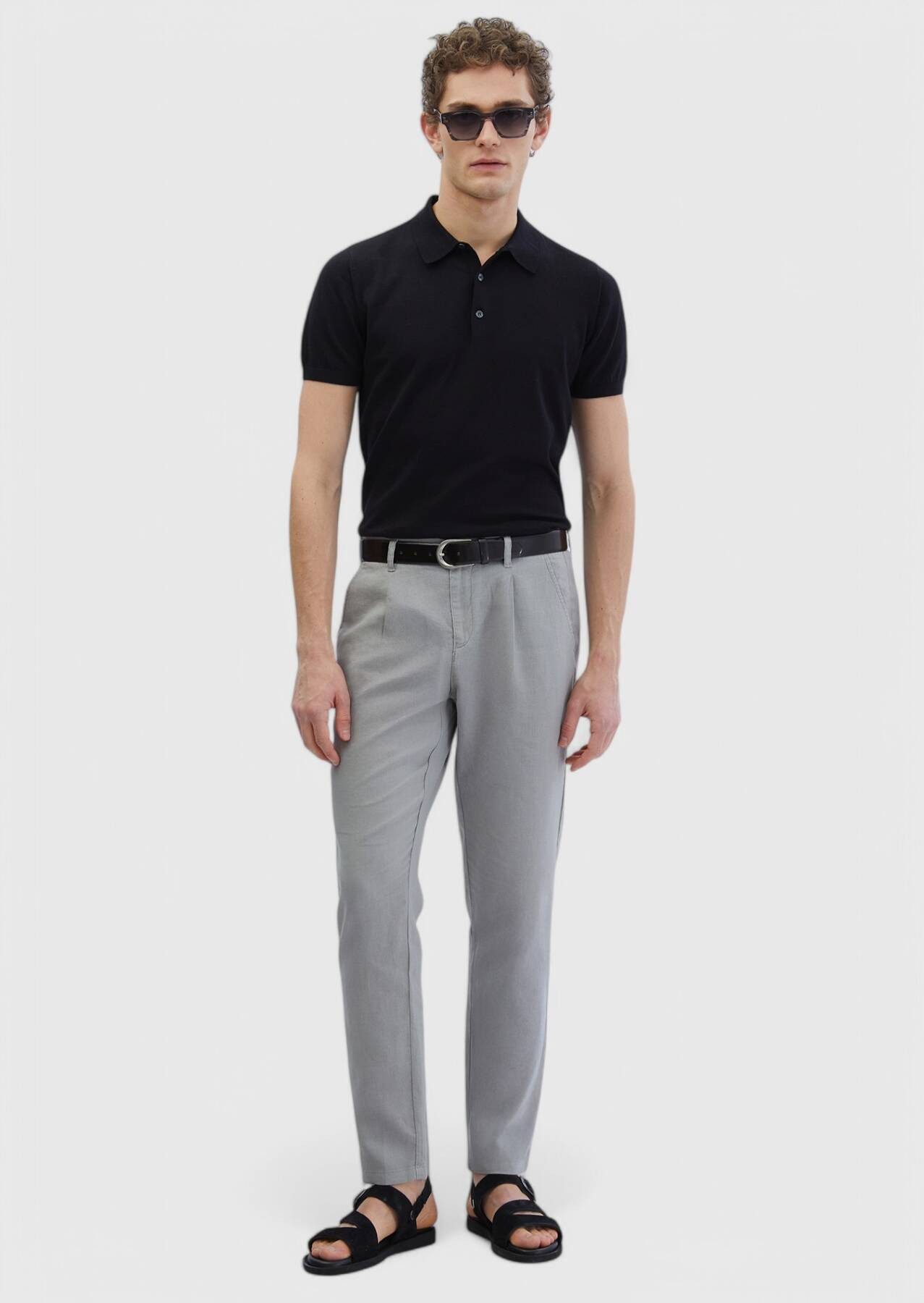 RAMSEY Jeansjeggings Tägliche Passform Gewebte Jogger - 100% Baumwollhose