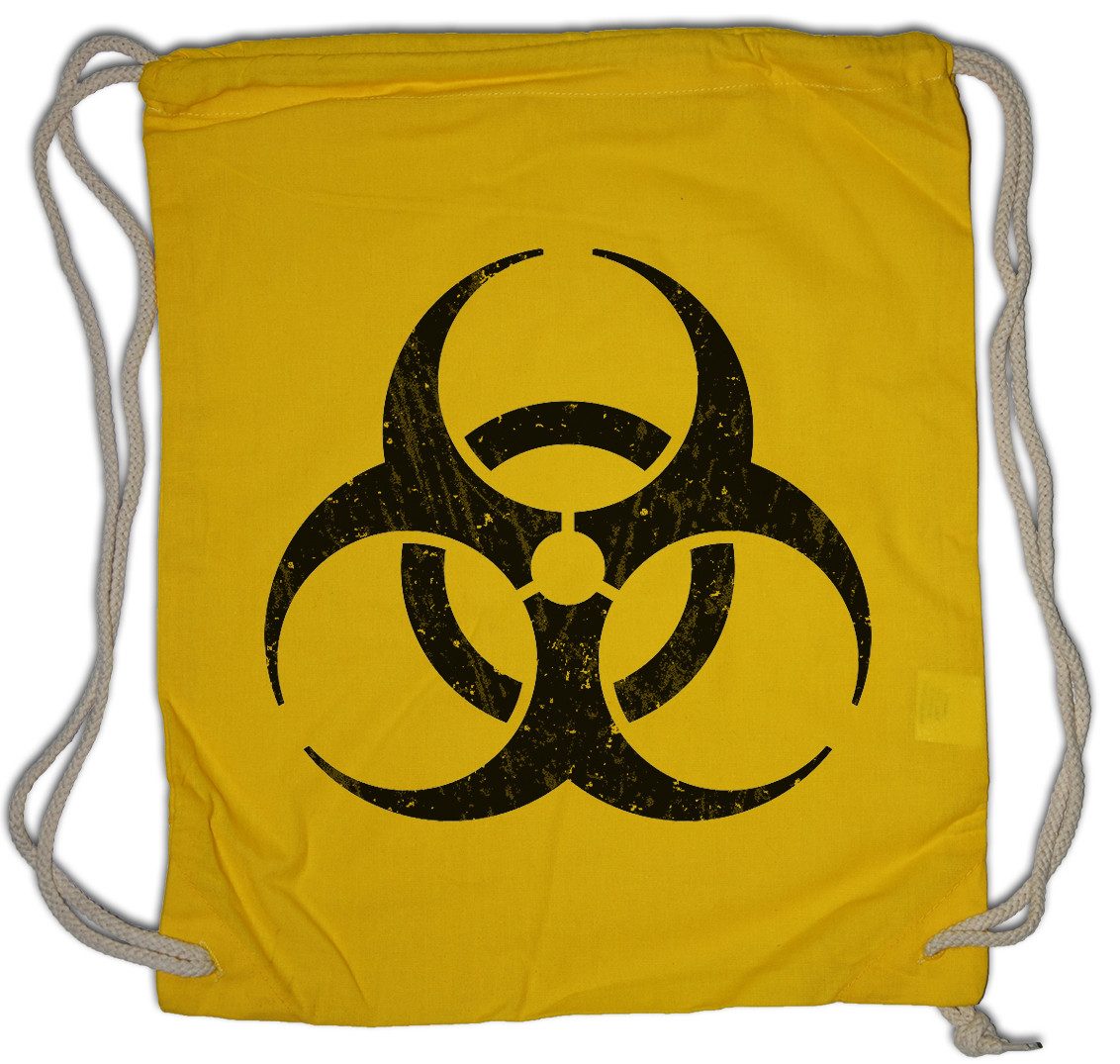 Turnbeutel Black Biohazard Vintage Symbol Turnbeutel Goth TBBT Cyber Hardcore