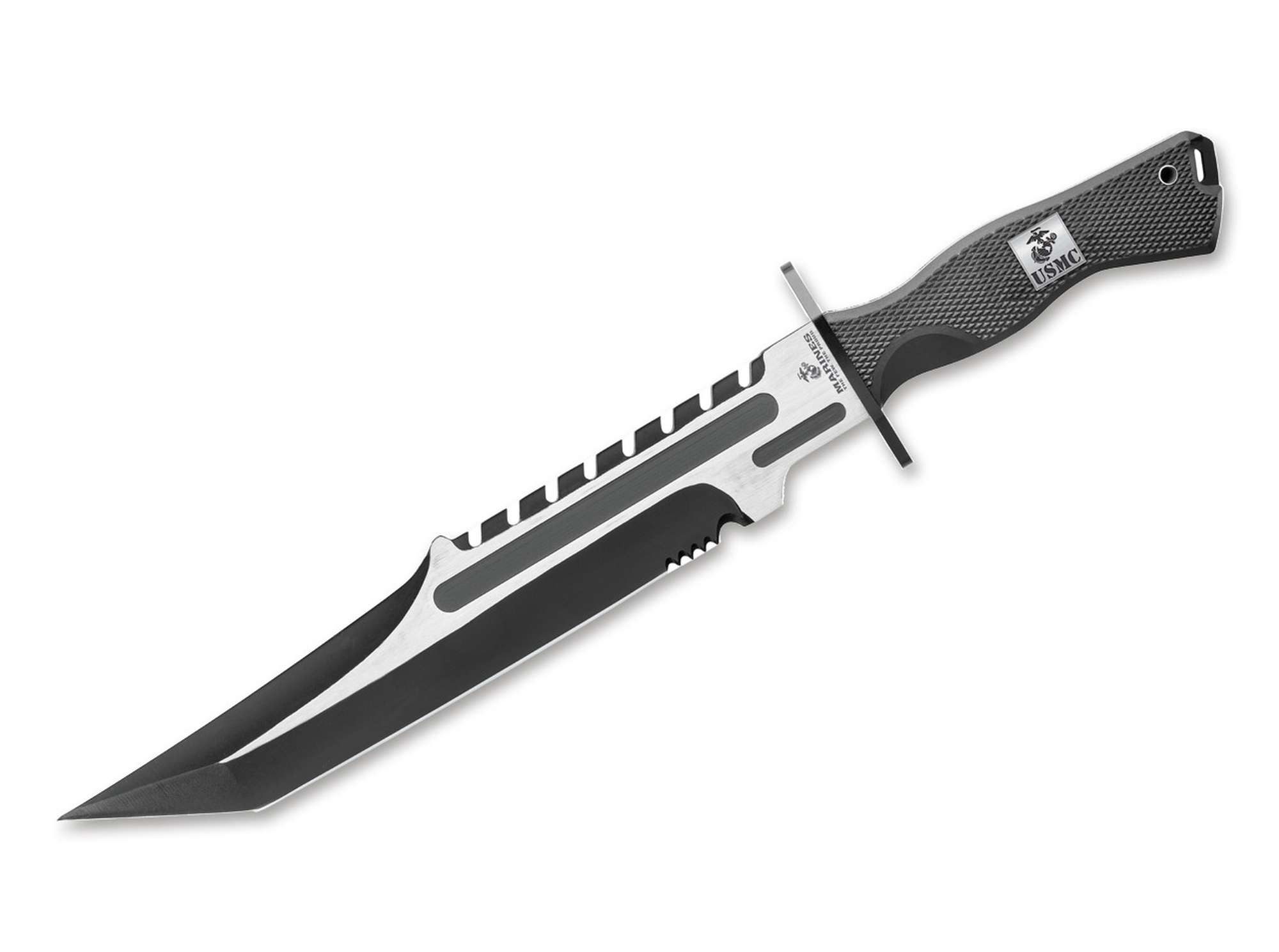 United Cutlery Taschenmesser Feststehendes Messer USMC Operation Mako Knife With Sheath