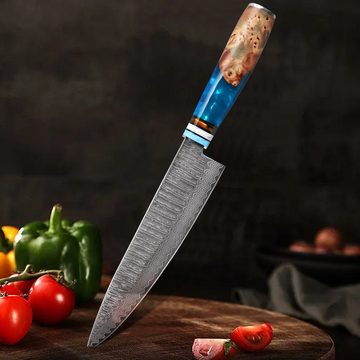 Home safety Messer-Set 2tlg.Profi-Damast-Küchenmesser Set aus 67 Lagen Damaststahl (2-tlg)