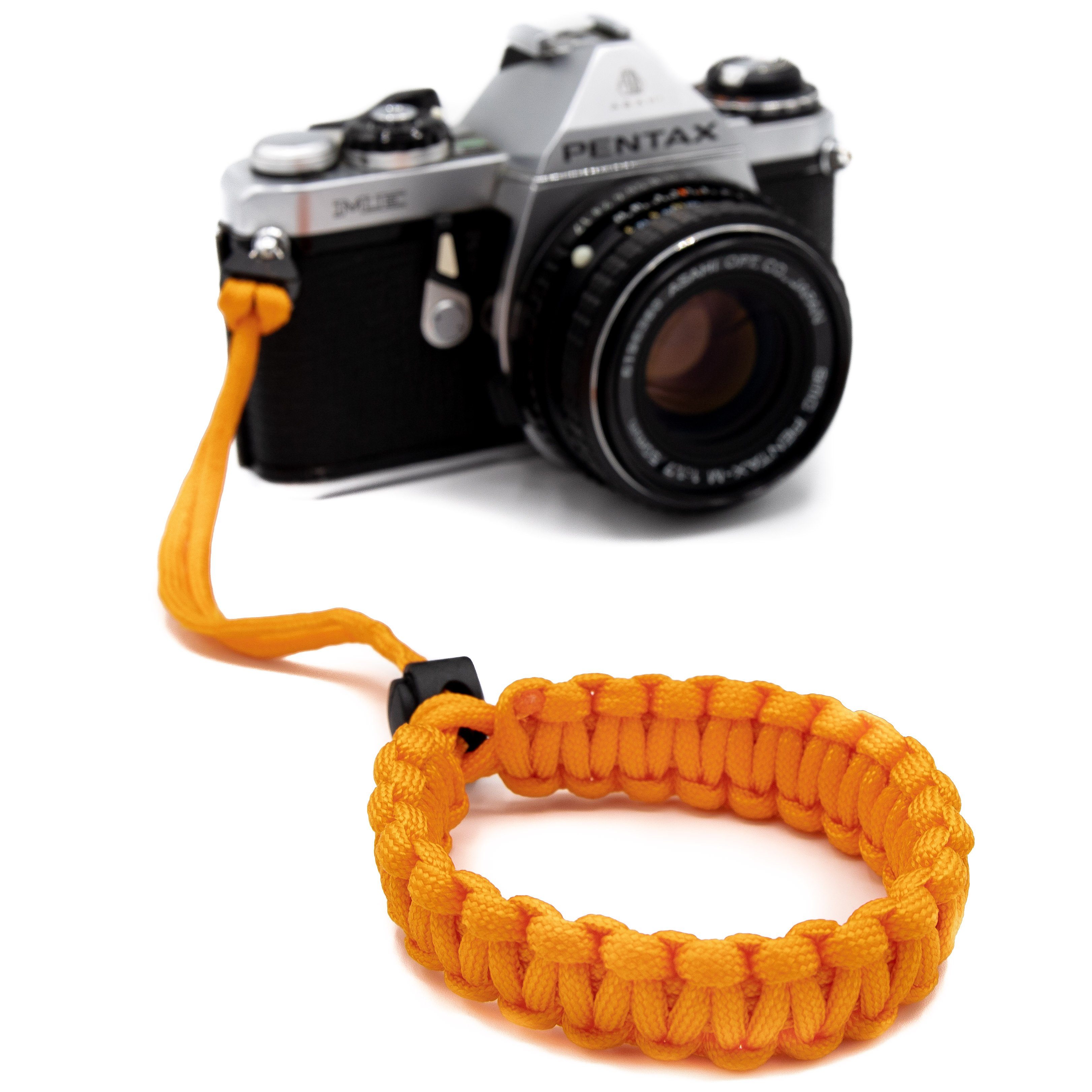 Lens-Aid Kamerazubehör-Set Paracord Orange Tragegurt. für Handschlaufe am zum Kamera: DSLR Kordel Wrist-Band Handgelenk Kameragurt Tragen