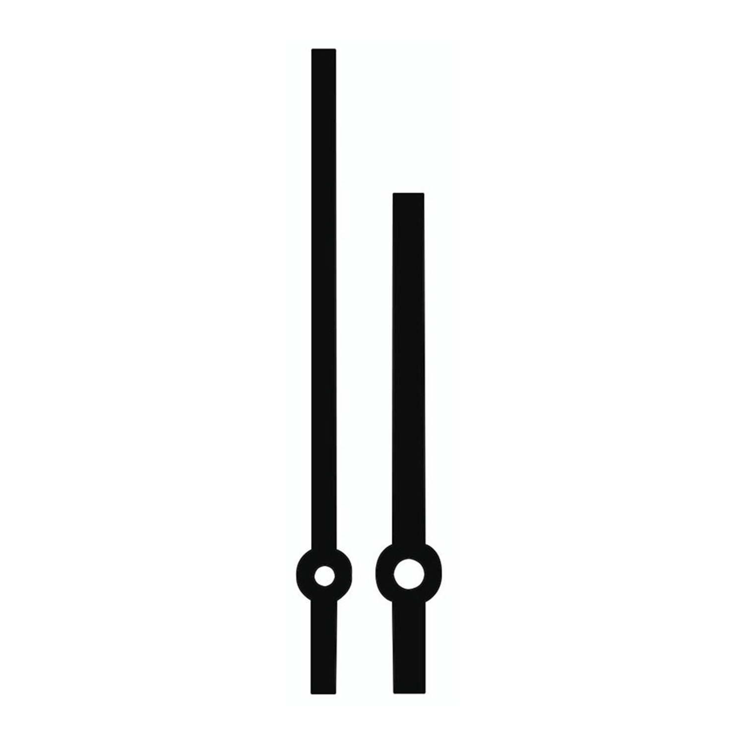 Selva Technik Wanduhr Zeigerpaar Funkuhren Balken schwarz Minutenzeiger-L:92mm