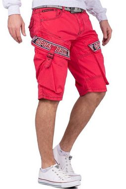 Cipo & Baxx Jeansshorts Kurze Hose BA-CK243 (1-tlg) Cargo Style mit Seitentaschen