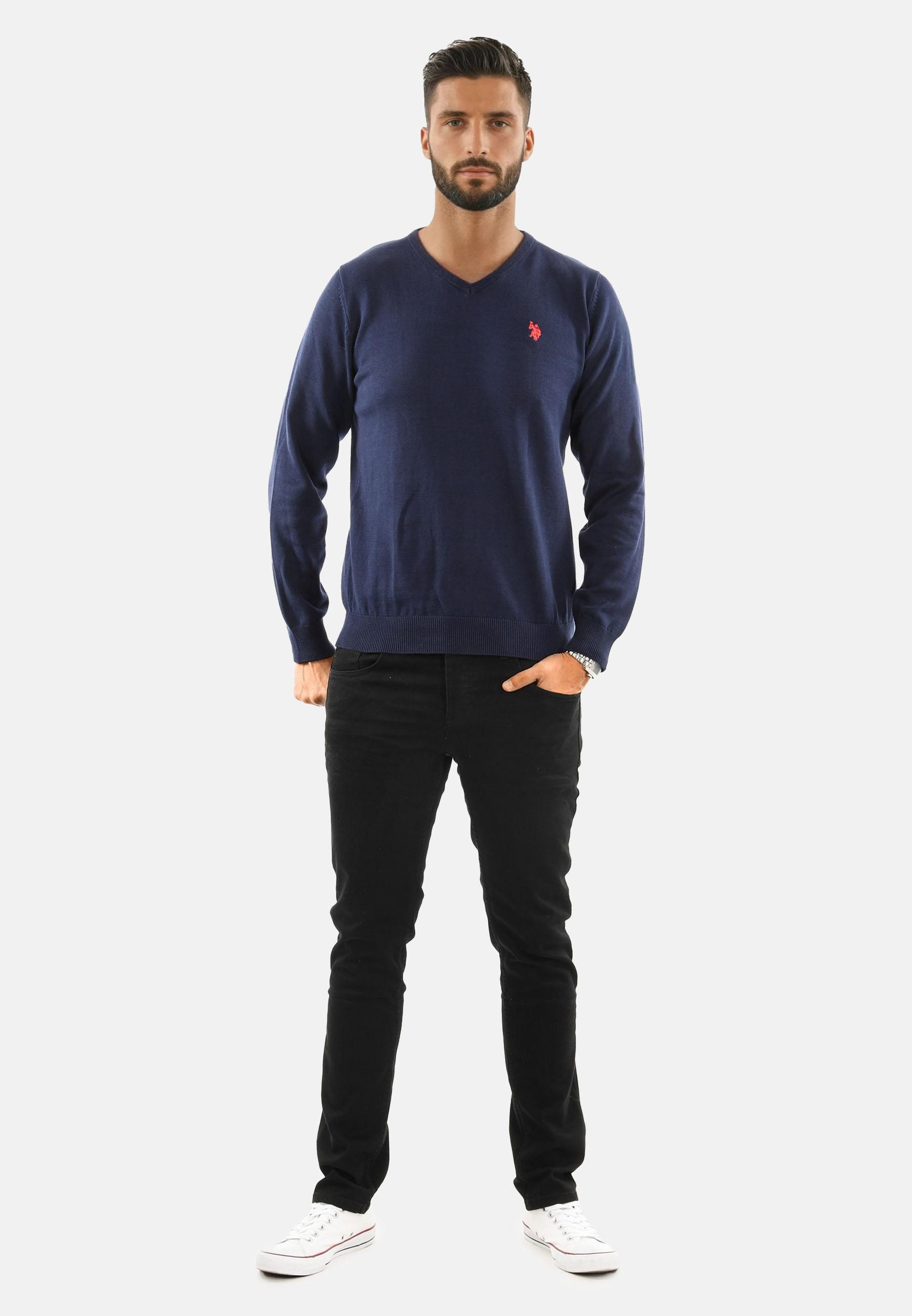 U.S. Polo Assn V-Ausschnitt-Pullover Herren Shirt günstig online kaufen