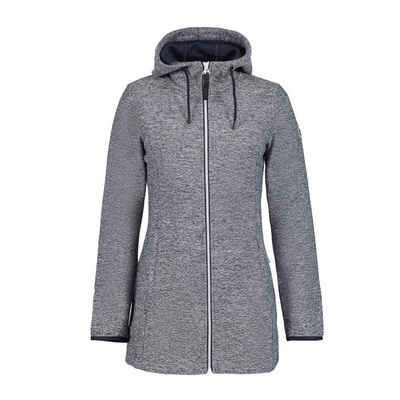 Icepeak Strickfleecejacke Awendaw lange Midlayer-Jacke für Damen