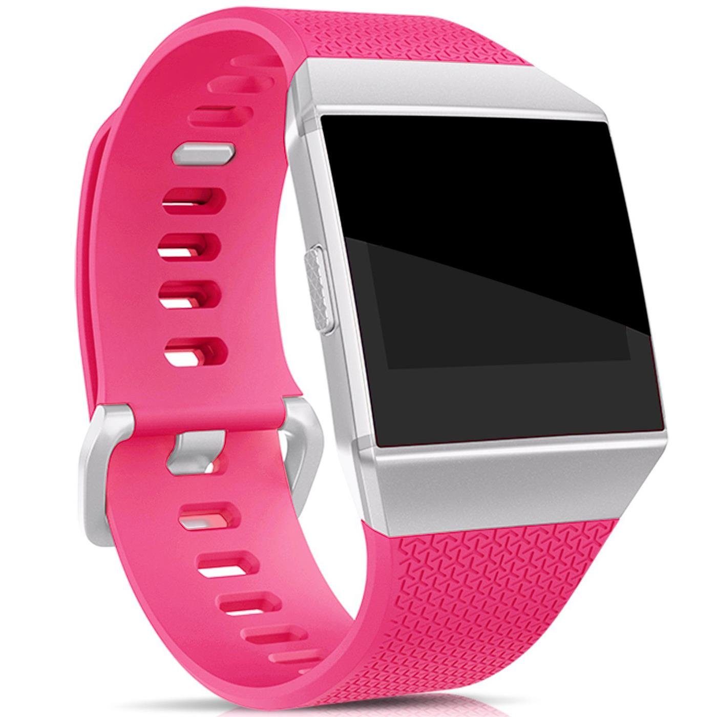 CoolGadget Smartwatch-Armband Fitnessarmband aus TPU / Silikon, für Fitbit Ionic Sport Uhrenarmband Fitness Band Unisex Größe L