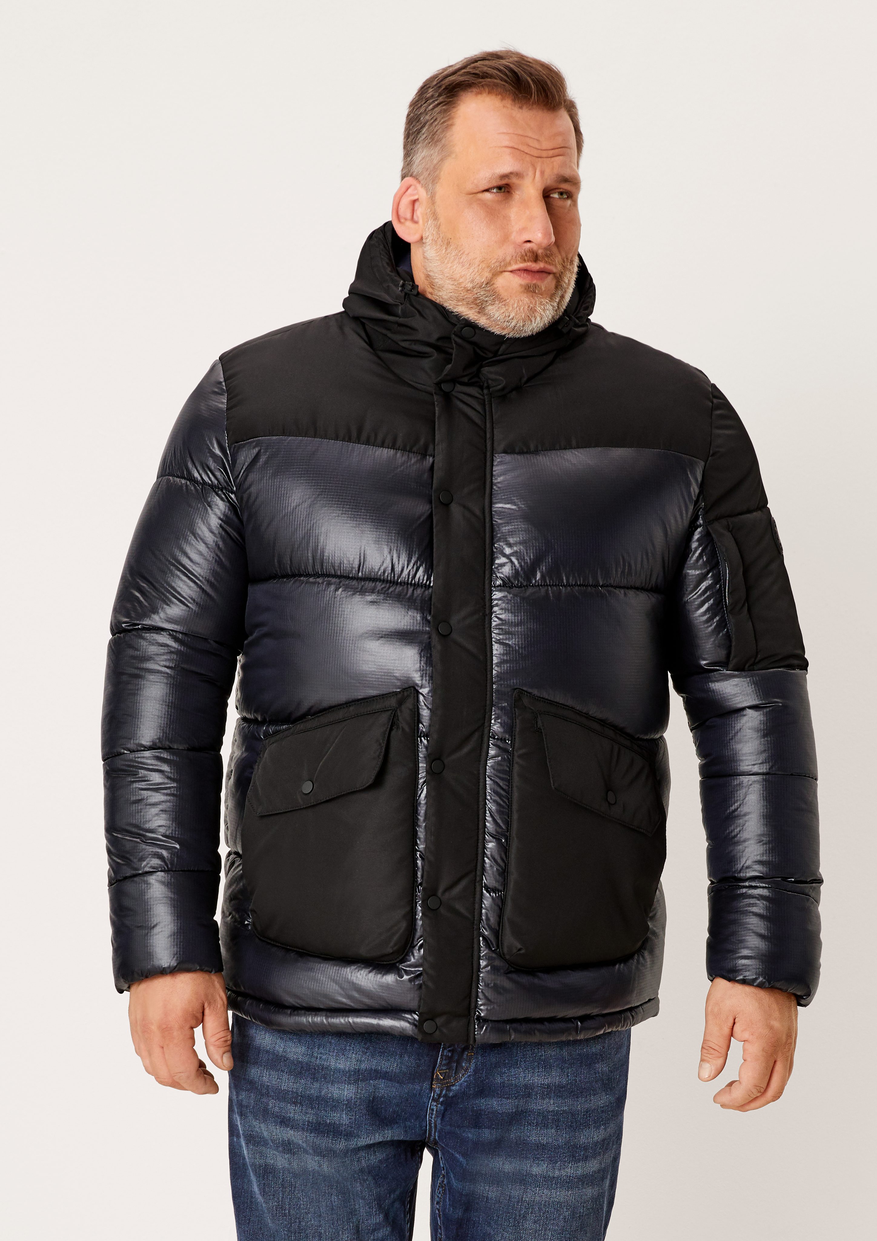 s.Oliver Outdoorjacke Puffer Jacket im Fabricmix
