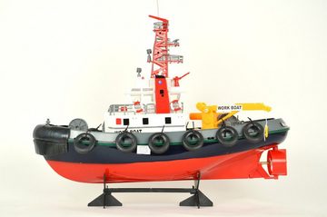 TPFLiving RC-Boot Hafenschlepper - Akku: 1 x Volt/1.8Ah (Ferngesteuertes Wasserfahrzeug, Elektrisches Boot - Farbe), Maße (LxBxH): 60 x 21 x 39 cm - Schutzfunktion und und Powerakku