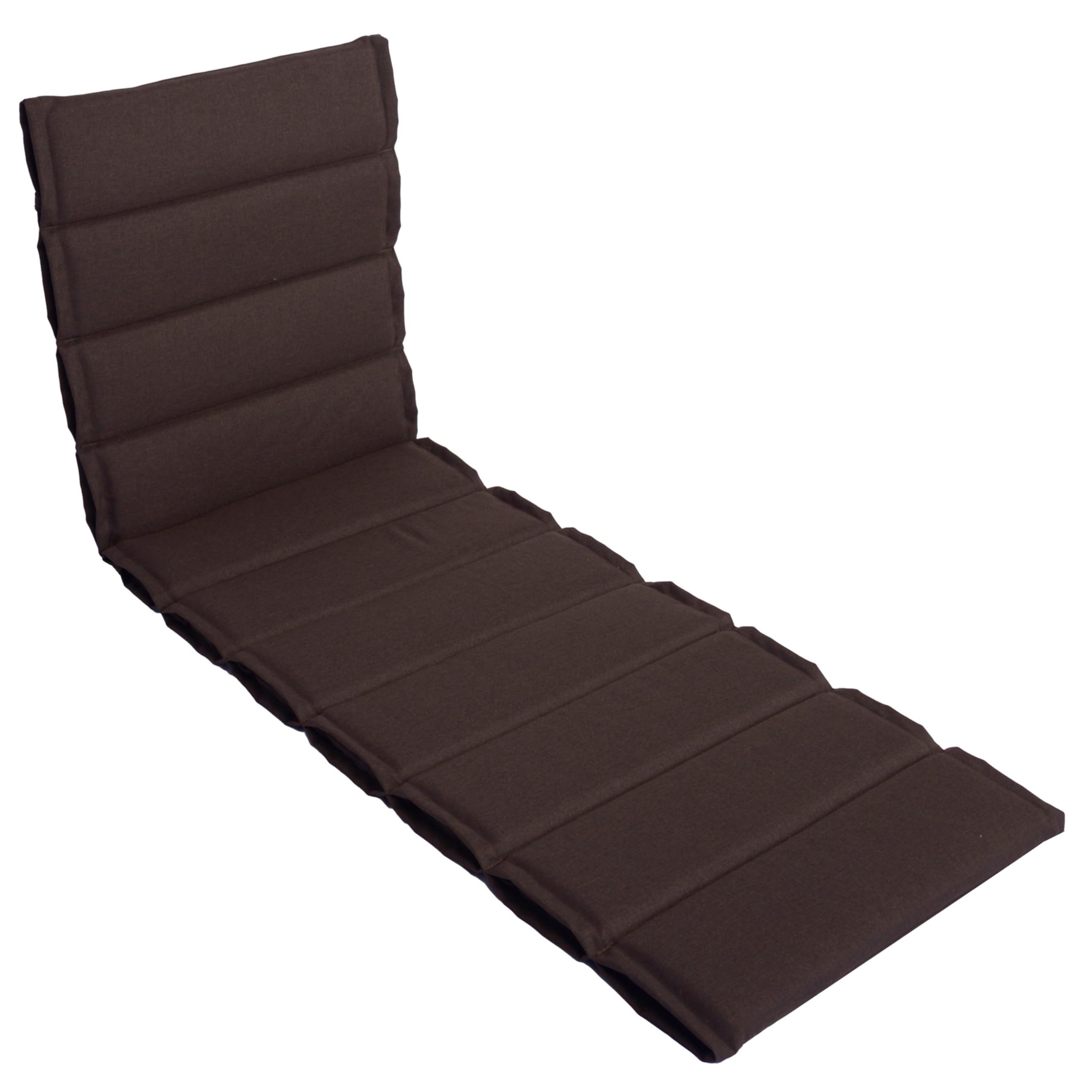 LILENO HOME Liegenauflage perfekt für Strandliege, Sonnenliege Auflage, Gartenliege Auflage, (1er Set), 1er Set Polster Auflage für Rollliegen in Braun, Sitzpolster waschbar