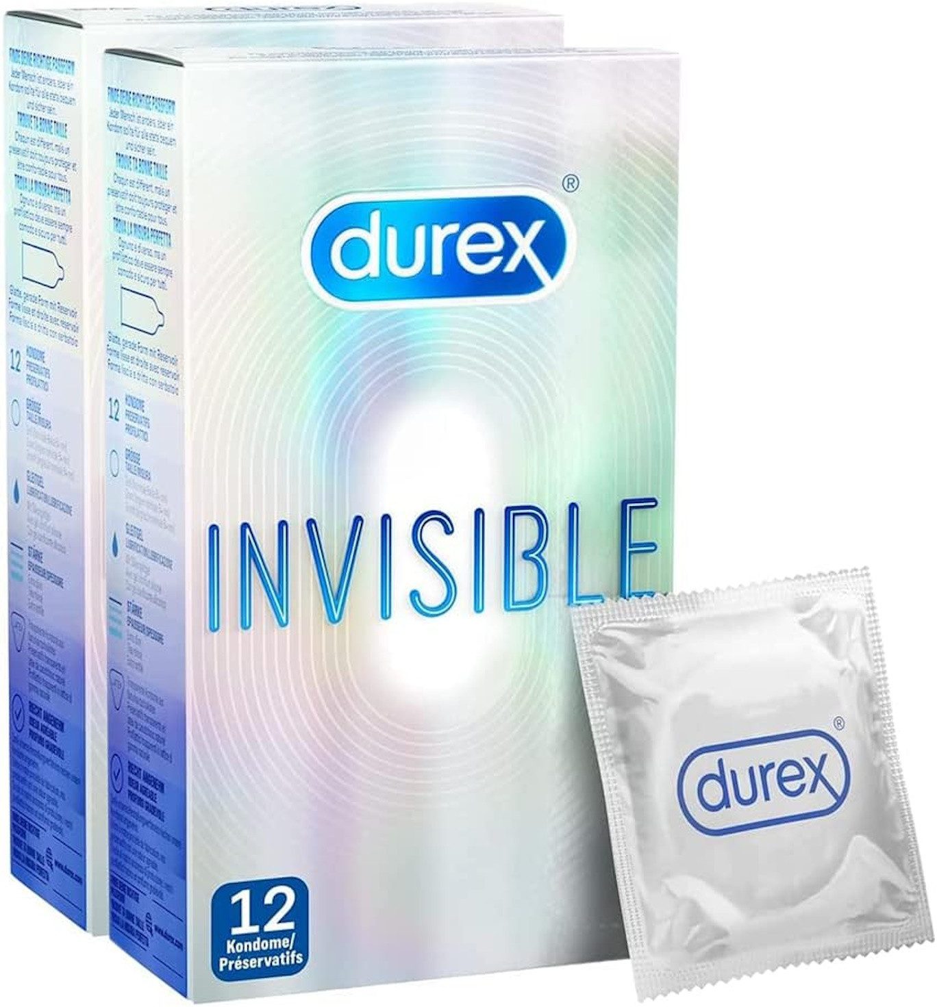 durex Kondome Invisible, 24 St., extra dünn, für ein besonders gefühlsintensives Sexerlebnis