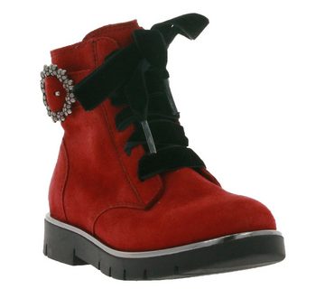 Unisa UNISA LARUS KS Stiefelette verspielte Mädchen Schuhe Velours-Echtleder Herbst-Schuhe Rot Sneaker