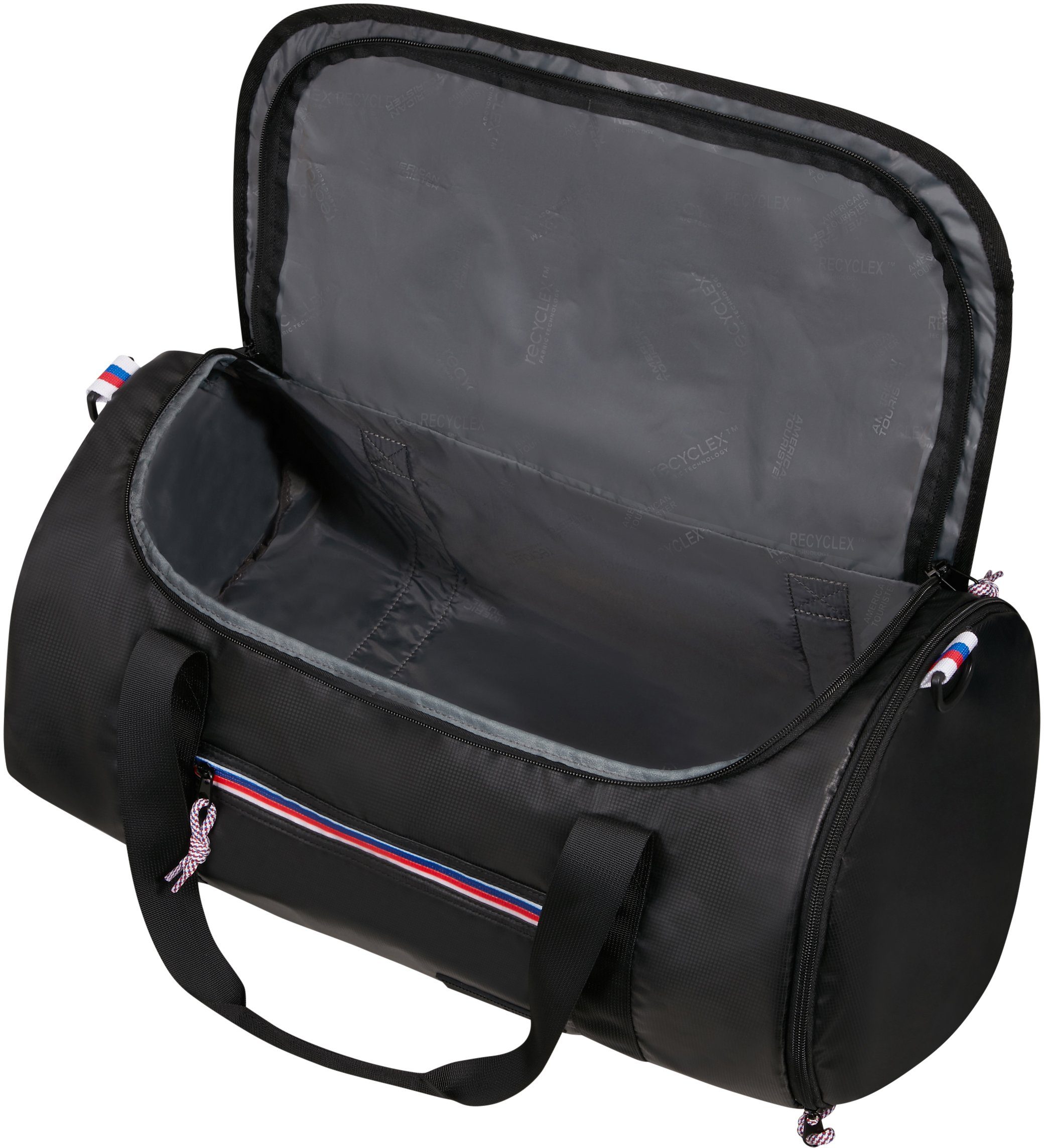 schwarz American Trolley-Austeck-System Reisetasche mit Upbeat Tourister® Pro,