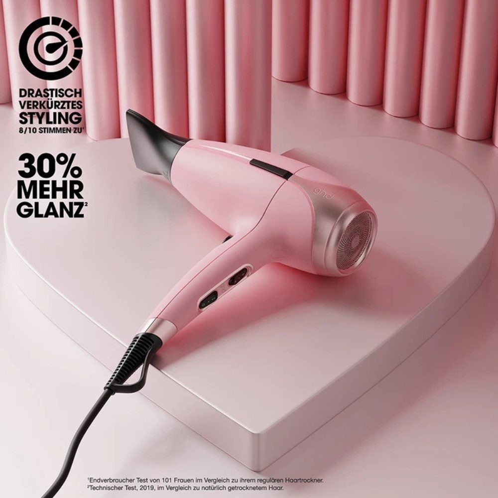 GHD Haartrockner helios Haartrockner – Dusted Pink Limited Edition, 2200 W, Professionelle Föhnleistung in pinkem Design