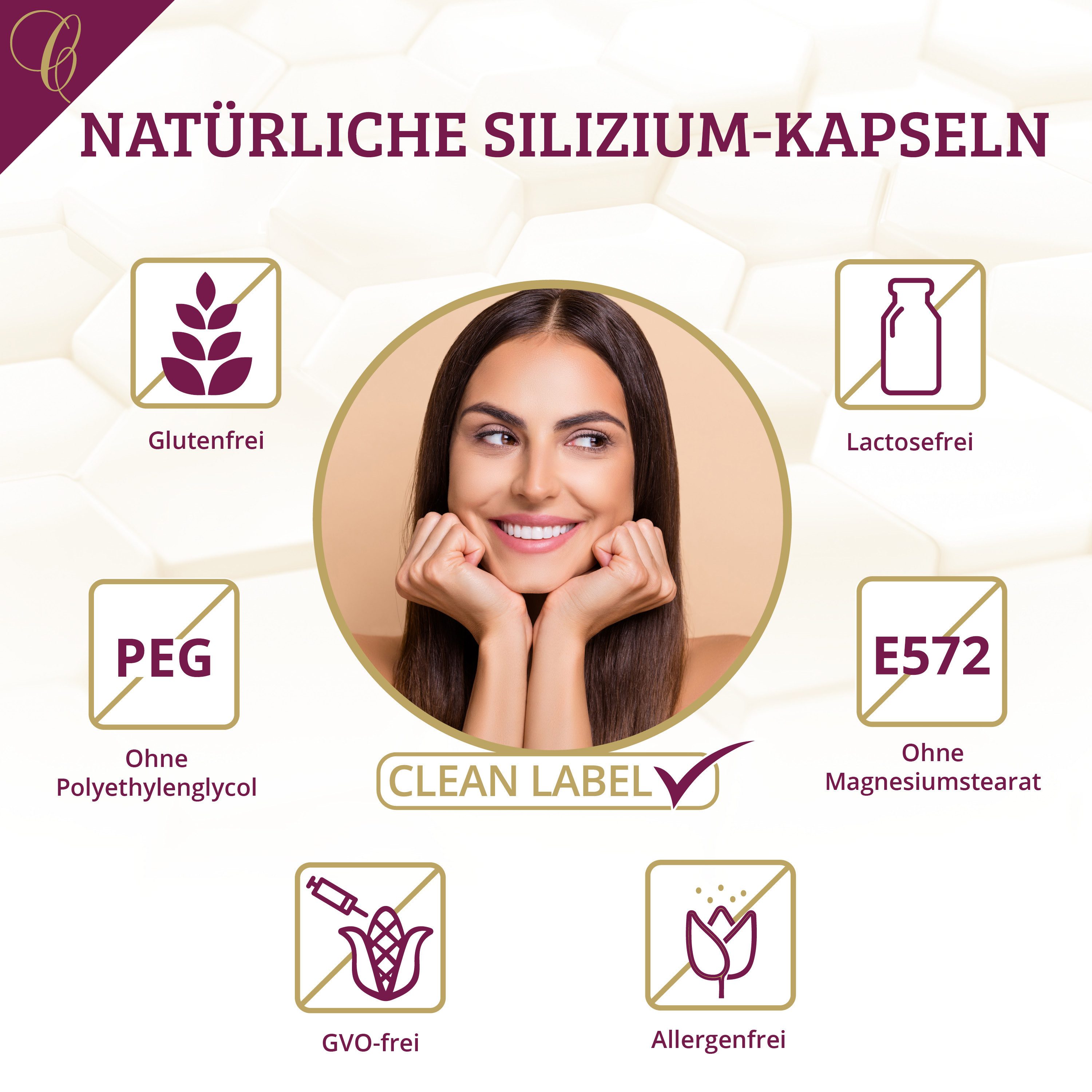 Cellufine Cellufine® Silizium-Kapseln PLUS Spurenelemente - 120 vegane Kapseln, 63.5 g