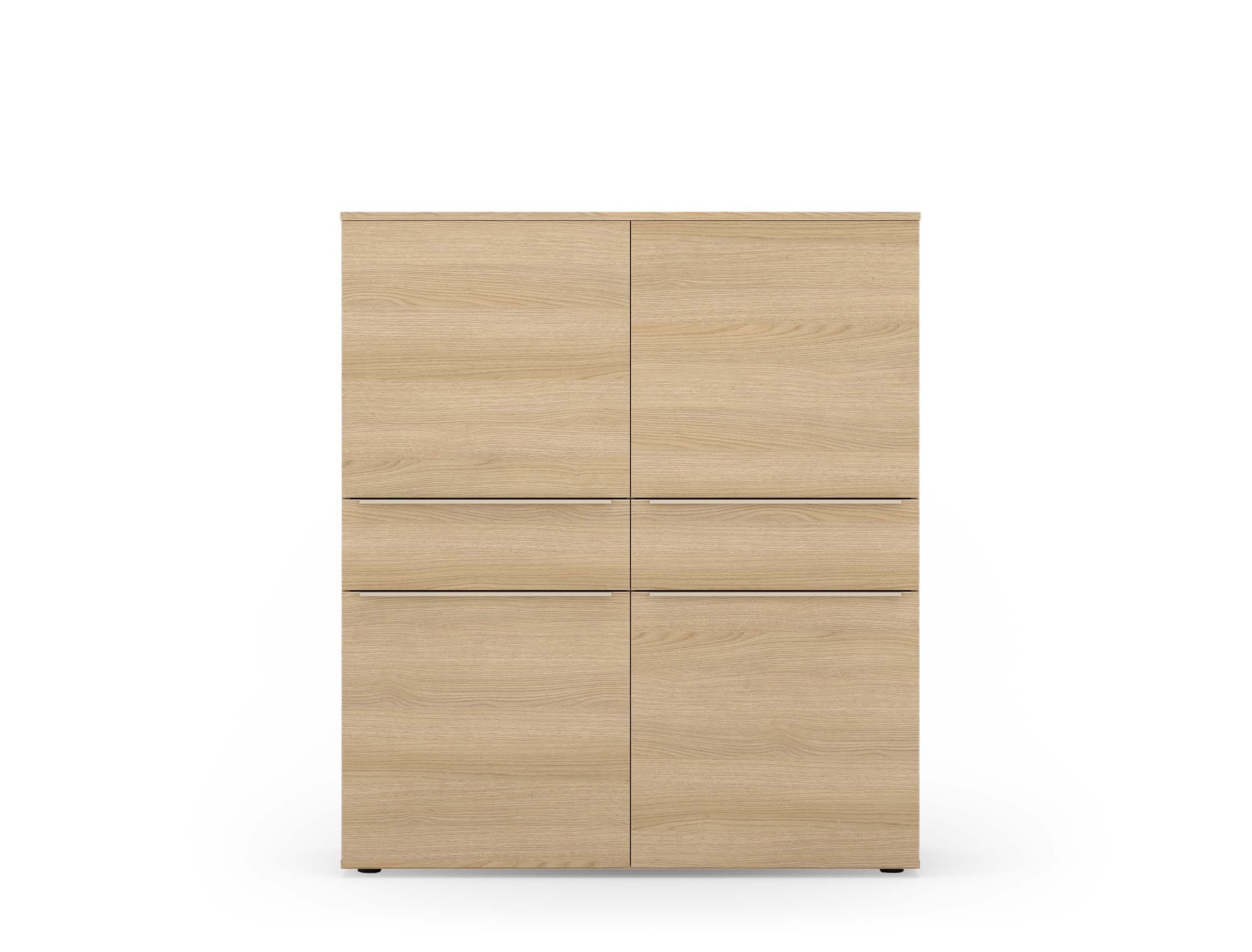 TOM TAILOR HOME Highboard COLOR PUZZLE K08 – 2 Schubladen, 4 Türen, Breite 1100 mm – Stauraum mit besonderem Farbkick