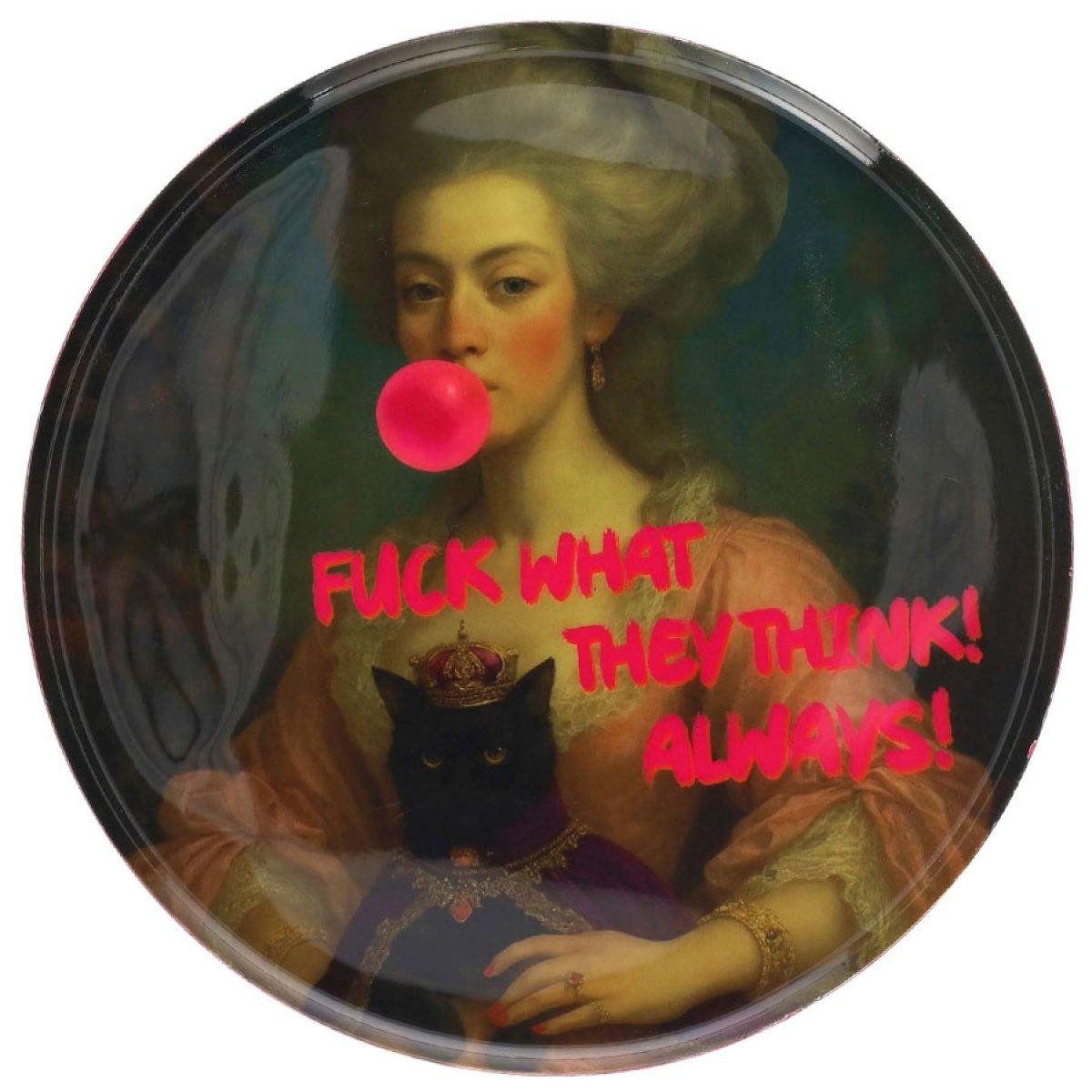 Giftcompany Tablett Dekotablett Love Trays Fuck what they Think (23cm)