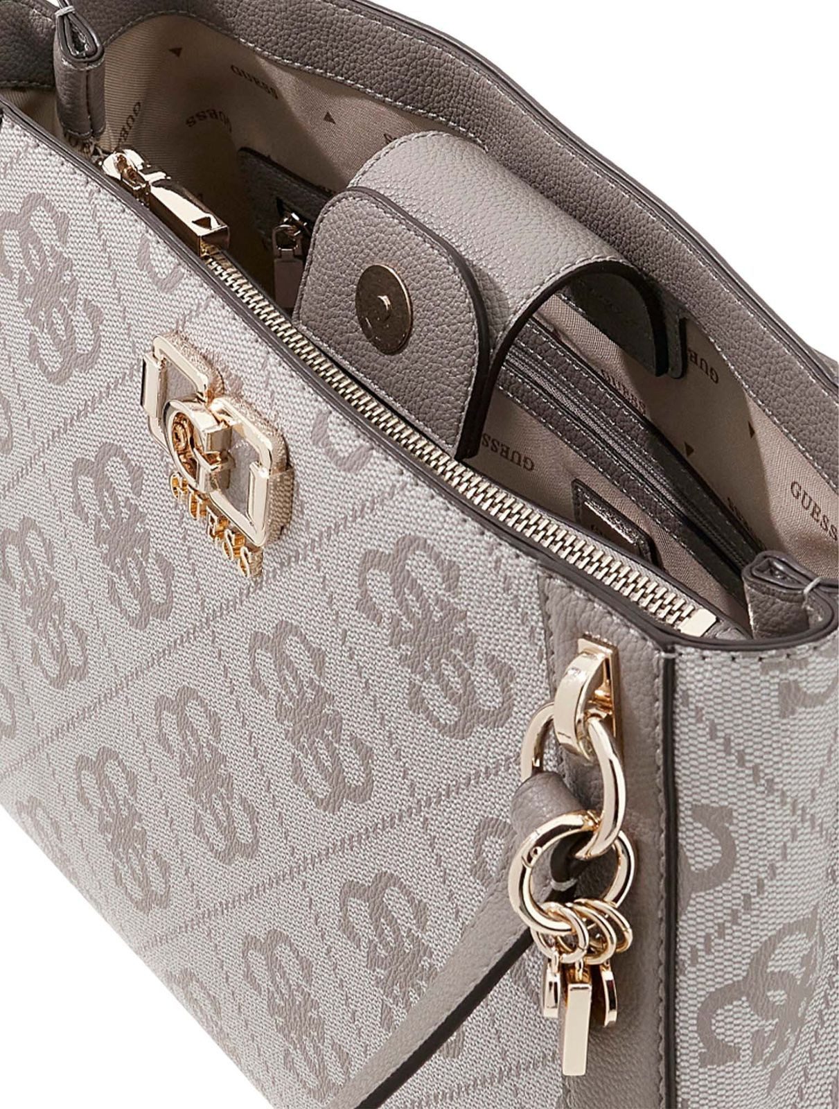 Guess Schultertasche Logo Girlfriend Carryall – Bild 3 von 4