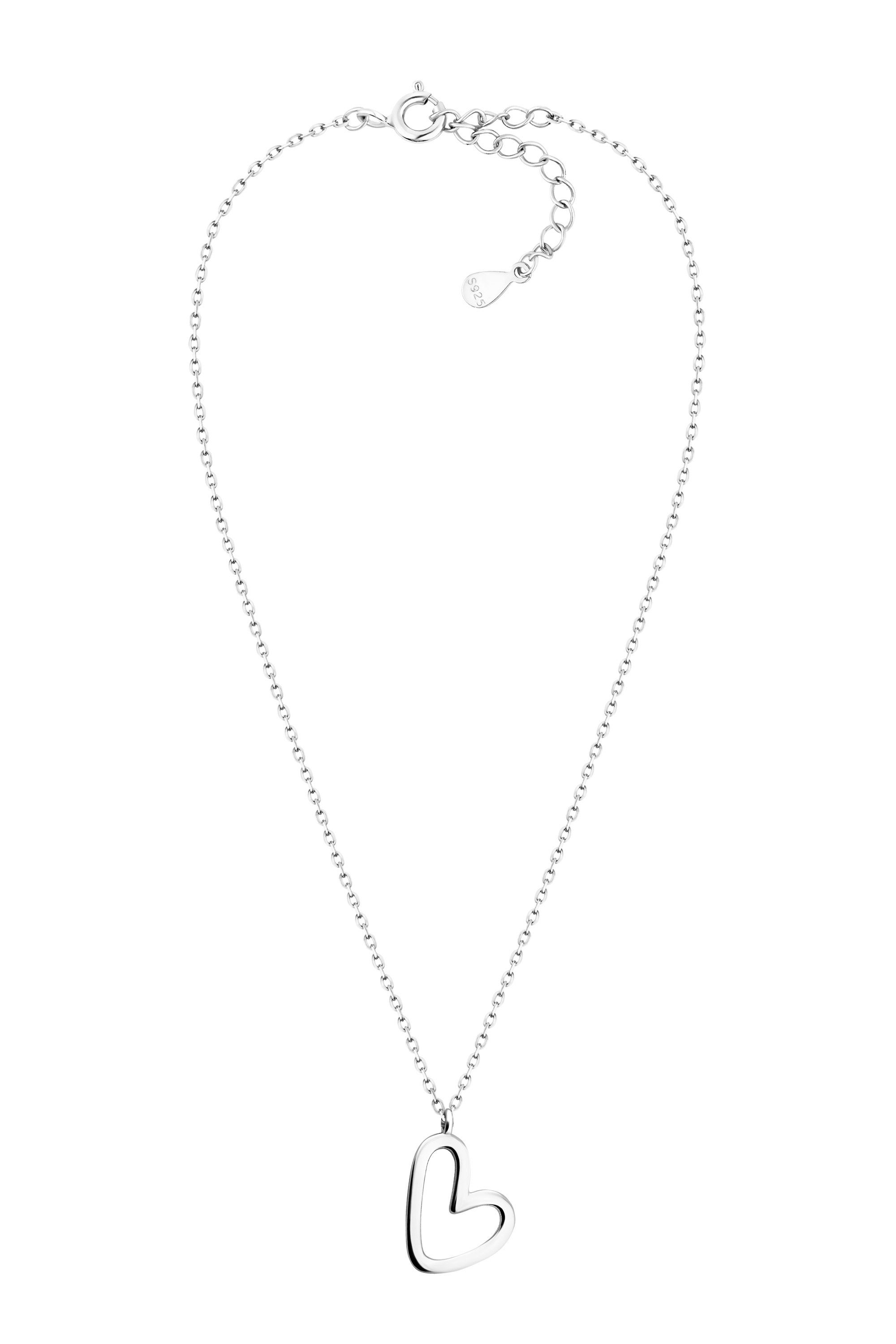 Sofia Milani Kette Herz, 925 mit Anhänger Schmuck Silber Damen